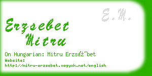 erzsebet mitru business card